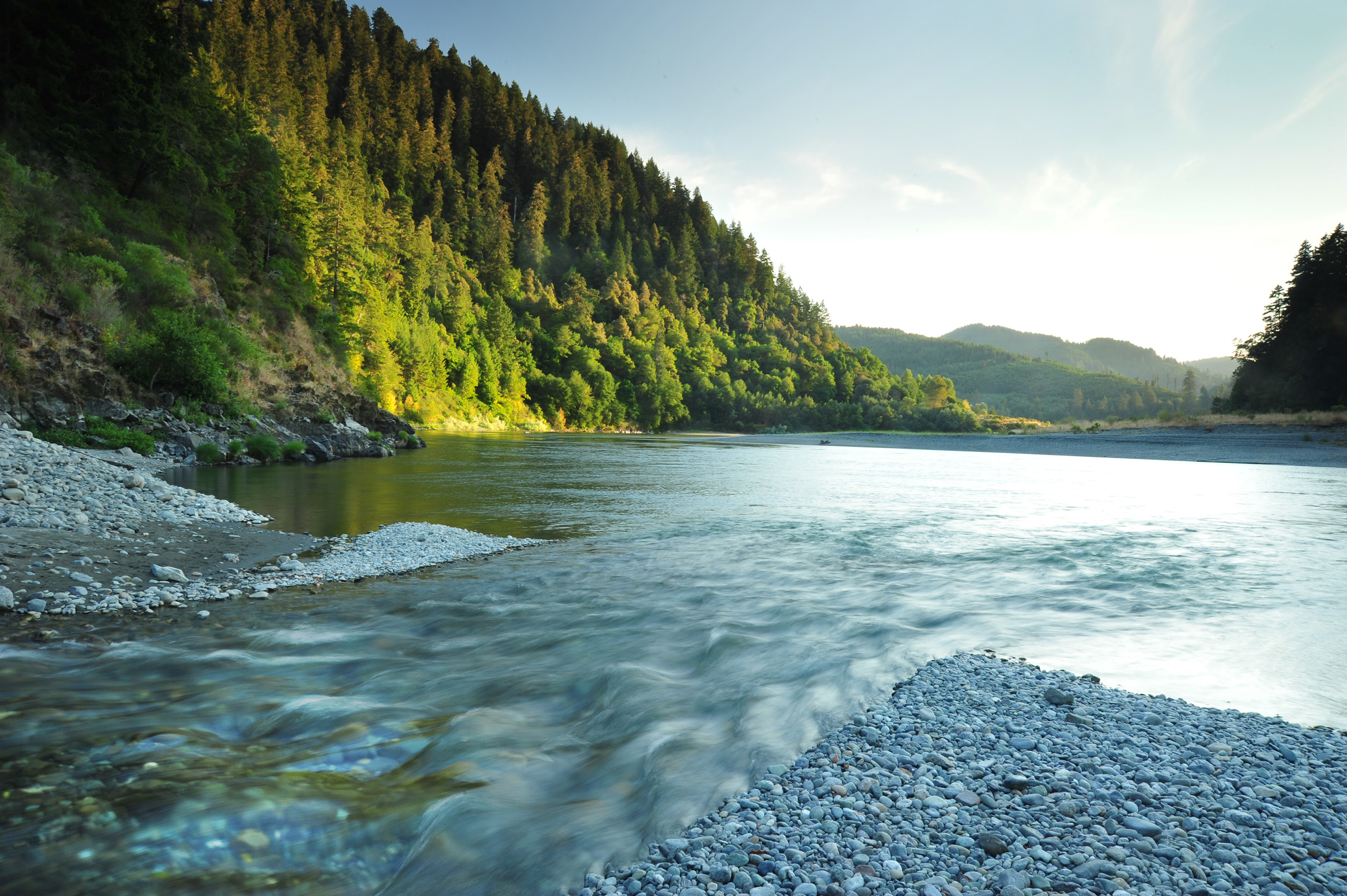 Blue Creek flows into the Klamath River. (Photo/Peter Marbach/Western Rivers Conservancy)
