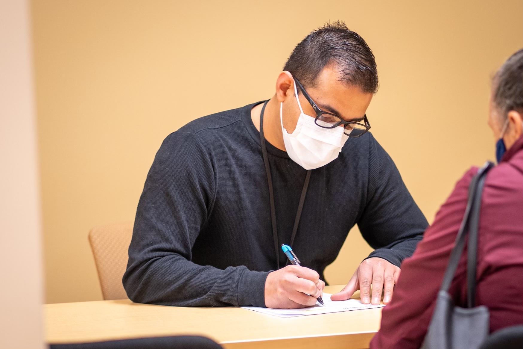 Registered nurse Laz Carreon (pictured above) managed Indian Health Board’s response to COVID-19. Throughout the pandemic, the Minneapolis clinic maintained high levels of PPE and gained early access to vaccines. (Photo/Courtesy Laz Carreon)