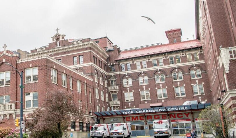 Photograph of St. Paul’s Hospital via Vancouver Coastal Health