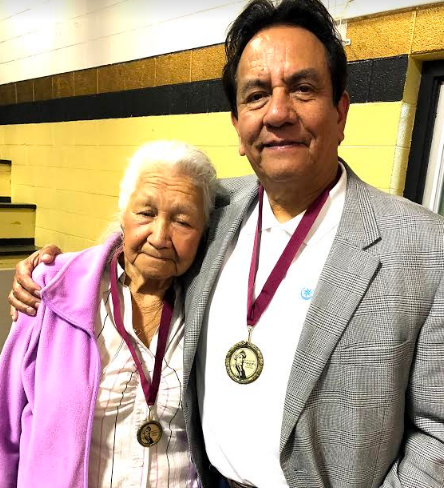 Speaker of the Cherokee Nation Council Joe Byrd with the late Emma Bird (Jones). Courtesy photograph