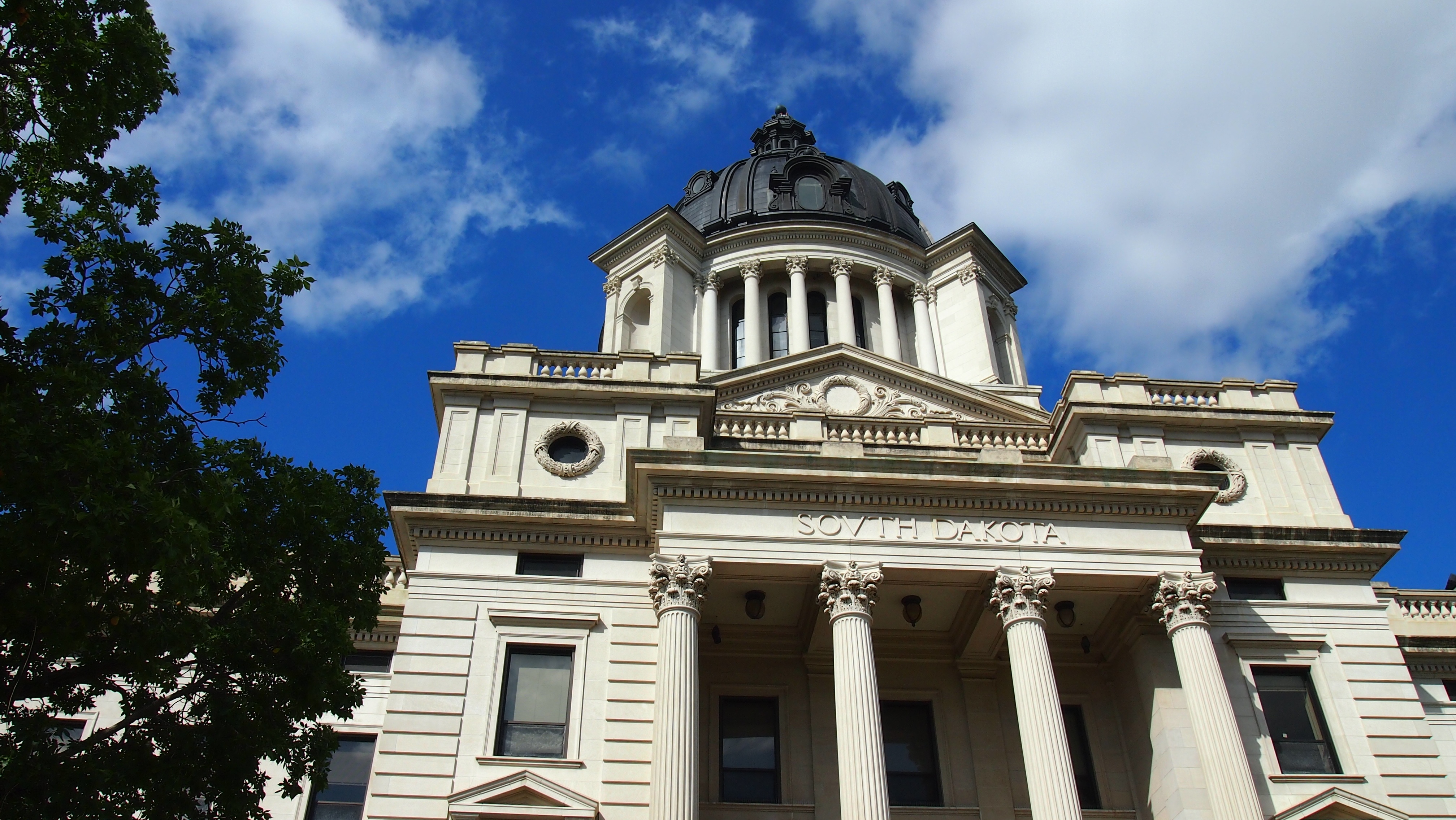 The South Dakota State Capitol building in Pierre, S.D.