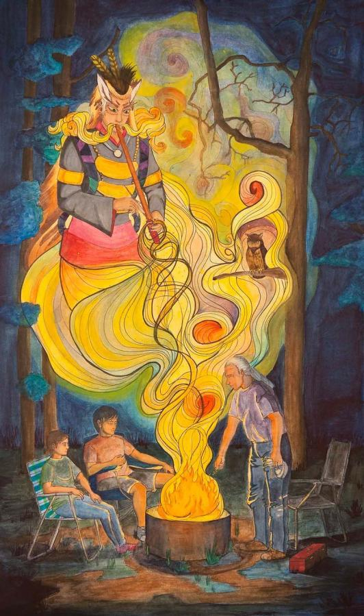 Visit from the Wî te Kô Owl