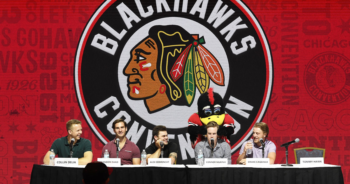 Chicago Blackhawks press panel