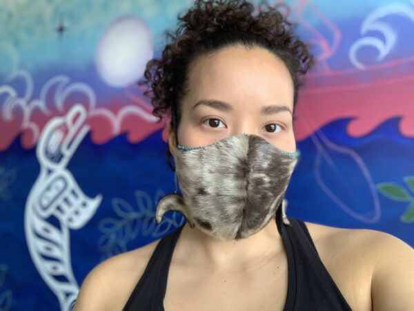 Artists like Crystal Worl (Tlingit /Athabascan/Yupik) have created functional and artistic masks to reflect and protect Alaska Native cultural heritage. Her mask made from seal fur and glass beads has been acquired by the Burke Museum in Seattle. (Courtesy photo) Artists like Crystal Worl (Tlingit /Athabascan/Yupik) have created functional and artistic masks to reflect and protect Alaska Native cultural heritage.