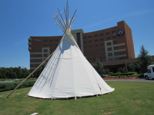 Due to the COVID-19 pandemic, most tribal casinos remained closed, such as the Quapaw Casino in Miami, Oklahoma. Native News Online photograph by Levi Rickert