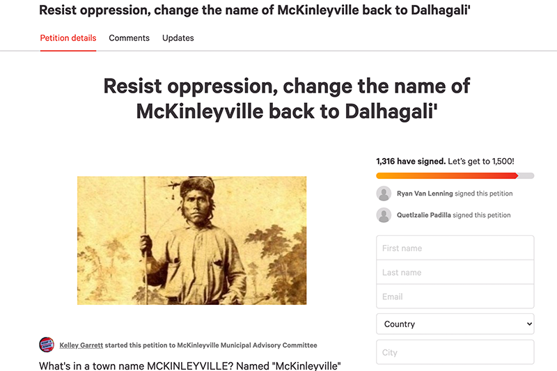 mckinleyville petition